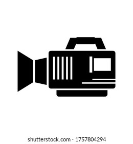 video camera  icon or logo isolated sign symbol vector illustration - high quality black style vector icons