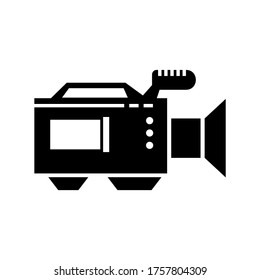 video camera  icon or logo isolated sign symbol vector illustration - high quality black style vector icons