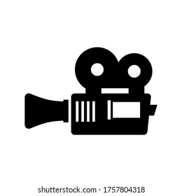 video camera  icon or logo isolated sign symbol vector illustration - high quality black style vector icons