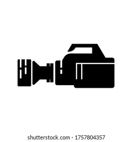 video camera  icon or logo isolated sign symbol vector illustration - high quality black style vector icons