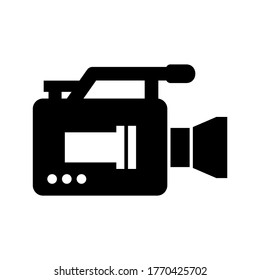 video camera icon or logo isolated sign symbol vector illustration - high quality black style vector icons
