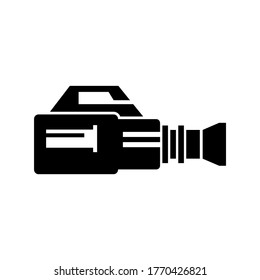 video camera icon or logo isolated sign symbol vector illustration - high quality black style vector icons
