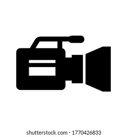 video camera icon or logo isolated sign symbol vector illustration - high quality black style vector icons
