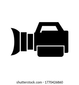video camera icon or logo isolated sign symbol vector illustration - high quality black style vector icons
