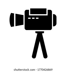 video camera icon or logo isolated sign symbol vector illustration - high quality black style vector icons
