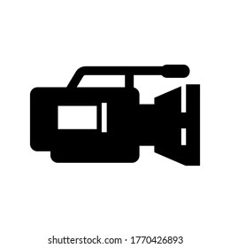 video camera icon or logo isolated sign symbol vector illustration - high quality black style vector icons
