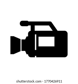 video camera icon or logo isolated sign symbol vector illustration - high quality black style vector icons
