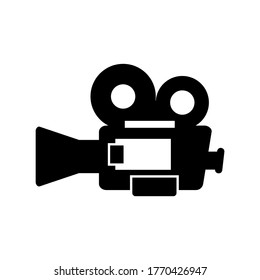video camera icon or logo isolated sign symbol vector illustration - high quality black style vector icons
