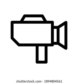 video camera icon or logo isolated sign symbol vector illustration - high quality black style vector icons
