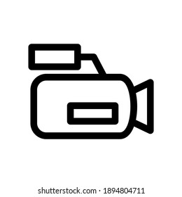 Video Camera Icon Or Logo Isolated Sign Symbol Vector Illustration - High Quality Black Style Vector Icons
