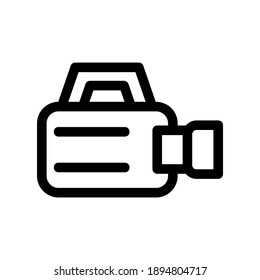 video camera icon or logo isolated sign symbol vector illustration - high quality black style vector icons
