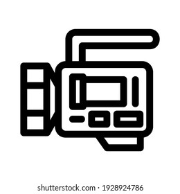 video camera icon or logo isolated sign symbol vector illustration - high quality black style vector icons
