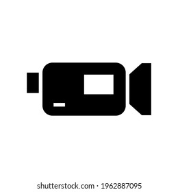video camera icon or logo isolated sign symbol vector illustration - high quality black style vector icons
