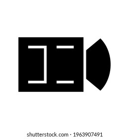 video camera icon or logo isolated sign symbol vector illustration - high quality black style vector icons
