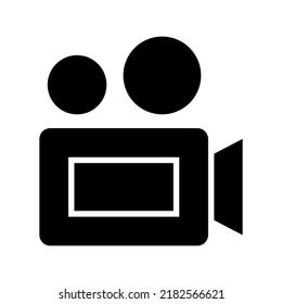 video camera icon or logo isolated sign symbol vector illustration - high quality black style vector icons
