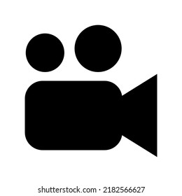 video camera icon or logo isolated sign symbol vector illustration - high quality black style vector icons

