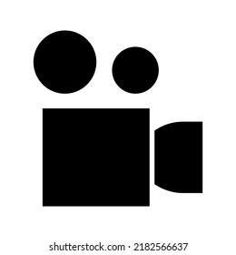 video camera icon or logo isolated sign symbol vector illustration - high quality black style vector icons
