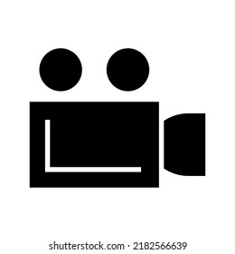 video camera icon or logo isolated sign symbol vector illustration - high quality black style vector icons
