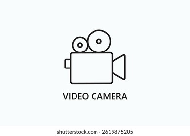 Video Camera Icon Or Logo Isolated Illustration