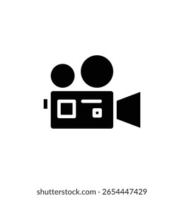 Video camera icon logo sign set vector outline