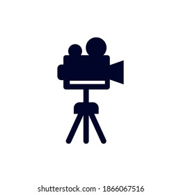 Video Camera icon logo vector template, Creative Movie logo concept, Icon symbol, Illustration