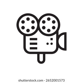 video camera icon logo vector