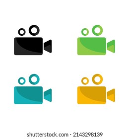 Video Camera Icon. Movie Camera Icon. Film Camera, Movie Camera Icon. EPS 10 Vector Icon