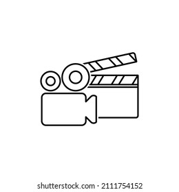 video camera  icon movie  sign