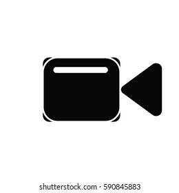 video camera icon on white background
