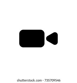 video camera icon on white background