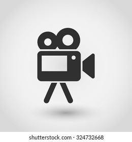 video camera  icon. One of set web icons