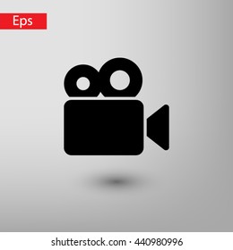 video camera  icon. One of set web icons