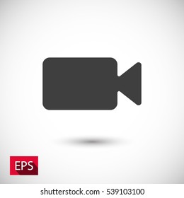 video camera  icon. One of set web icons