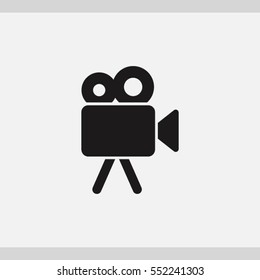 video camera  icon. One of set web icons