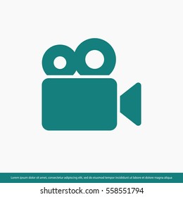 video camera  icon. One of set web icons