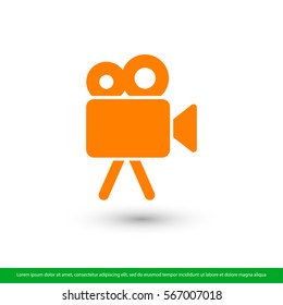 video camera  icon. One of set web icons