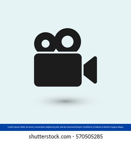 video camera  icon. One of set web icons