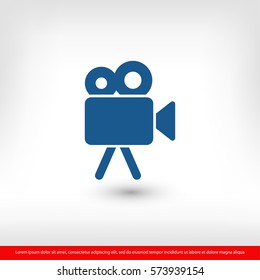 video camera  icon. One of set web icons