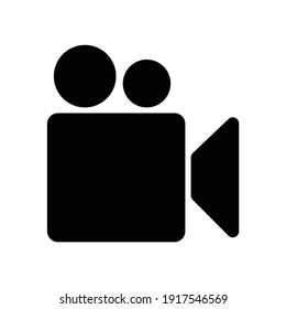Video camera icon pause icon vector isolated on white background eps 10