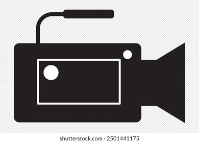 video camera icon. Professional video camera icon. Eps 10.