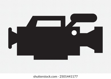 video camera icon. Professional video camera icon. Eps 10.