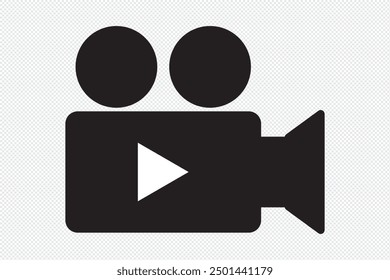 video camera icon. Professional video camera icon. Eps 10.