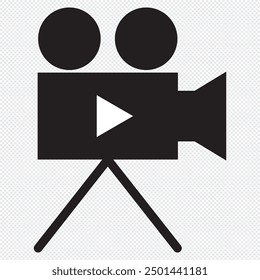 Video Icono de la cámara. Profesional Video de la cámara. Eps 10.