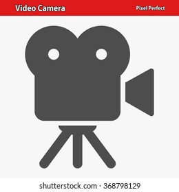 Video Camera Icon. Professional, pixel perfect icons optimized for both large and small resolutions. EPS 8 format.