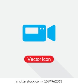 Video Camera Icon, Video Recorder Icon Vector Illustration Eps10