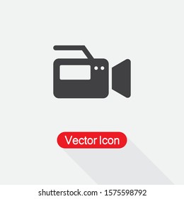 Video Camera Icon, Video Recorder Icon Vector Illustration Eps10