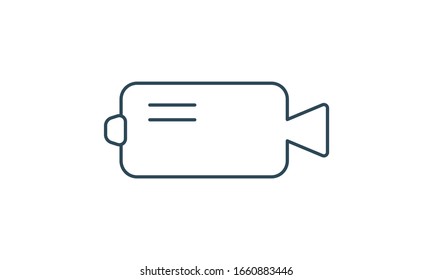 Video camera icon for recording and filming