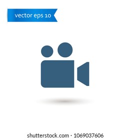 video camera. video camera icon. sign design. Vector EPS 10.