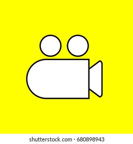 Video camera icon ,sign design