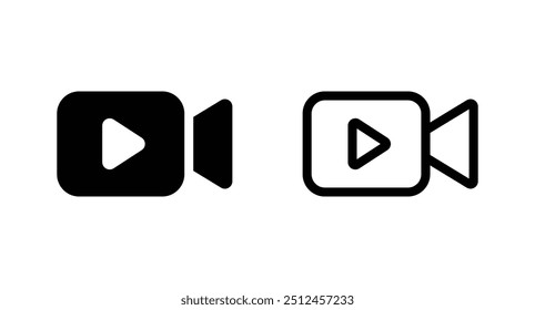 video camera icon. video sign vector icon